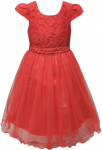 GIRLS DRESSY DRESS (0232355) RED